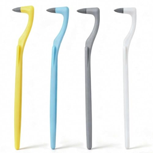 4-Pack Professional Dental Tooth Plaque & Tartar Cleaning Eraser Polisher Tool, Teeth Stain Remover, Oral Care Polishing Picks for Adults (4 Colors)