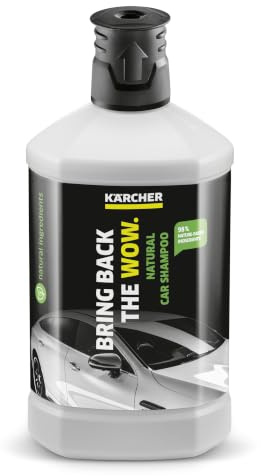 Kärcher Natürliches Autoshampoo RM 610N, Reinigungsmittel für Autos, Wohnmobile & Motorräder, 1 Liter