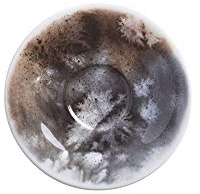 Kahla Pronto Untertasse, Unterer, Unterteller, Unter Tasse, Geschirr, Salt Made, Schwarz/Weiß, 11.7 cm, Lisa Keller, 203501A50413C