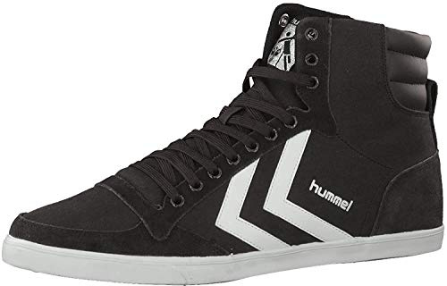 hummel Unisex Slimmer Stadil High Sneaker, Black, Size 40