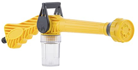 Innovagoods Pistola de agua a presión con tanque 8 en 1, color amarillo