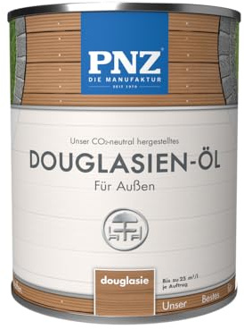 PNZ Douglasien-Öl für Außen | Nachhaltig hergestellt mit regionalen Rohstoffen | Made in Germany | Holzdeck, Holz-Terrasse, Gartenmöbel, Gartenhaus, Zaun, Gebinde:2.5L, Farbe:douglasie