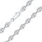 PLANETYS - Hohl Kaffeebohne Bohnenkette 925 Sterling Silber Rhodiniert Kette - Halskette - 5.6 mm Breite Längen 70 cm