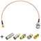 Superbat SMA Stecker auf BNC Stecker Kabel 30cm + 5er RF Koax Adapter Set SMA zu BNC Kabel für RF-Anwendungen/Antennen/Wireless-LAN-Geräte/Wi-Fi-Radios externe Antenne usw.