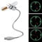 BESPORTBLE Desktop Clock Mini Flexible Gooseneck USB Cooling Fan LED Flashing Time Display Function Clock Fan for PC Laptop Notebook Desktops Home Office Tabletop Clock