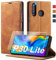 Handyhülle für Huawei P30 Lite Hülle Leder [mit P30 Lite Schutzfolie] für Huawei P30 Lite Hülle Klappbar Stoßfeste Flip Leder Schutzhülle Case Handyhülle für P30 Lite