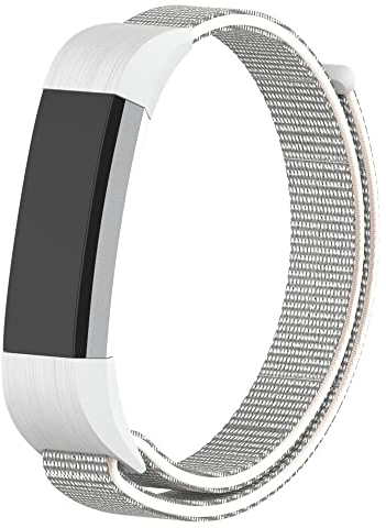 Strap-it Nylonarmband Grau - Passend für Fitbit Alta - Armband für Smartwatch - Ersatzarmband