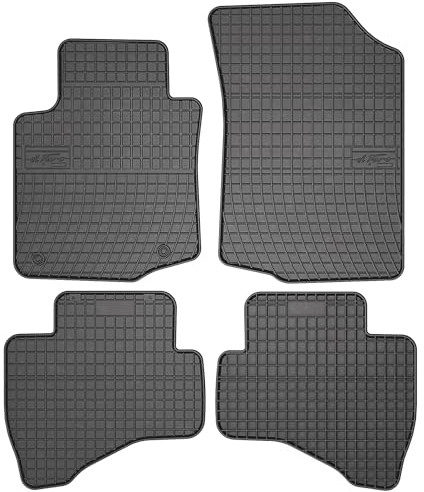MOTOS Gummimatten Auto Fussmatte passend für Citroen C1 I 2005-2014 Hatchback Verbessern Sie Ihren Reisekomfort mit Antirutschmatte Auto - Allwetter fußmatten Auto, Schutz vor Verschmutzung