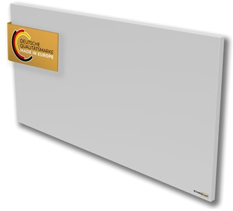 SCHMIDBAUER® Infrarotheizung Concept 900 Watt - inkl. Montagezubehör - Easy Click Wand/Deckenhalterung - Überhitzungsschutz - Rahmenlos geschweißt - pulverbeschichtet
