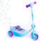 Disney Frozen Die Eiskönigin Bubble Elektro Roller für Kinder im Alter von 3-5 Jahren, 6V Batterie Spielzeugroller zum Reiten mit Blasenmaschine und Anna, ELSA & Olaf, Blau.