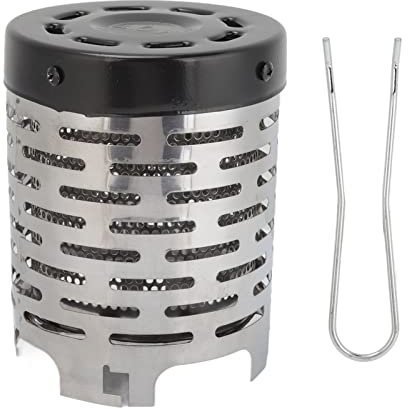 Tissting Stufa Riscaldante per Fornello a Gas Portatile Campeggio Tradizionale, Copertura per Stufa a Gas Portatile Bombola, per Escursionismo All'aperto Viaggiare Barbecue Pesca Camper, Tende