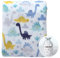 CREVENT 75cmX100cm Gemütliche Flauschige warme Fleece Baby Krippe Decke für Jungen Kleinkind Krippe Cot Kinderwagen (Dinosaurier)