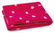 Julius Zöllner Schmusedecke-Baumwolldecke Jacquard | Gr. 75x100 cm | Made in Germany | 100% Baumwolle | OEKO-TEX® STANDARD 100 | Herzchen pink