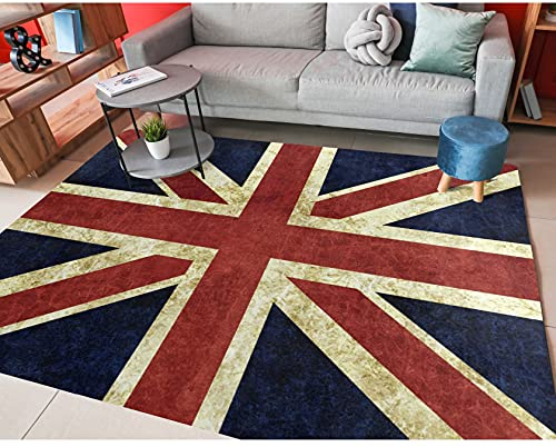 Badematten Retro Union Jack Reizend Fußabtreter Rutschfester Sauberlaufmatte Saugfähige Fussmatten Für Schlafzimmer Küche Eingang 100x150 cm