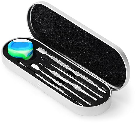 Coolty 6pcs Strumenti per Intagliare la Cera in Acciaio Inox Strumento a Doppia Estremità per la Scultura l'argilla Fai Da Te per Modellare Raschiare Scolpire la Ceramica (Argento)