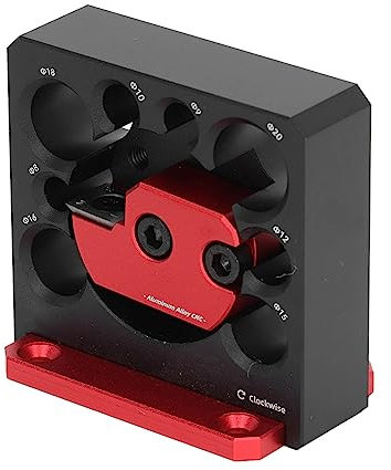 Gabarit de Fabrication de Goujons Réglable, Perceuse électrique à 8 Trous en Alliage D'aluminium, Outil Auxiliaire de Tige Ronde avec clé à Lame, Outils de Travail du Bois