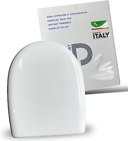 Clearfee Duroplast Premium WC-Sitz | Toilettendeckel antibakteriell | Softclose Absenkautomatik Klodeckel | Weiß | Oval oder Rechteckig | Abnehmbar Toilettensitz (Oval)