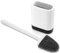 Silicone Deep Cleaning Toilet Brush with Holder Set, Quick Drying & Anti-drip Base, Soft & Flexible Bristles, Wall Mounted/Flooring Holder, Loo Brush for Bathroom