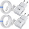 Caricatore USB 2-Pack, Caricatore Rapidoe con Cavo di Ricarica 2M, Carica Batterie Cellulare di Tipo C per Samsung S10 S10+ S10e S9 S9+ S8 S8 Plus A54 A53 A51 A34 A20e A14 A13 M54 M53 M34 M33 M14
