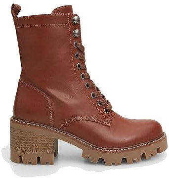 BATA Stivaletto da donna con suola track e lacci con tacco medio