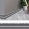 Zoegneer Decorazione da parete per bordo adesivo impermeabile specchio bordo decorazione da parete per la casa (grigio scuro)
