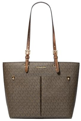 Michael Kors Jet Sest Travel Medium Double Pocket Tote, Mokka