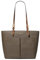 Michael Kors Jet Sest Travel Medium Double Pocket Tote, Mokka
