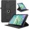 TEDTIKJT Case for Tablet Samsung Galaxy Tab S2 9.7 Inch 2015 SM-T810/T815 PU Leather 360°Rotatable Stand Flip Protective Samsung Tab S2 9.7 Cover, Tree Black