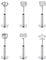 VF VFUN 16G 6Pcs Helix Piercings Diamant CZ Edelstahl Piercing Herz Stern Opal Lippenpiercing Ohr Conch Piercing Nasenpiercing Tragus Labret Piercing Studs 6mm für Frauen Männer Silber