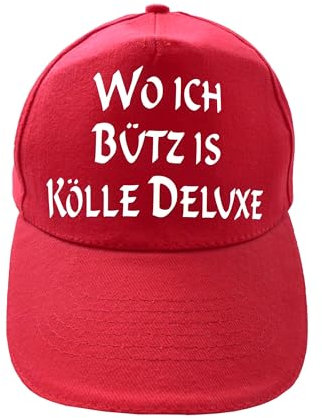 Kappe Wo ich bütz is Kölle Deluxe | Köln Baseballkappe Baseballcap Baseball Cap