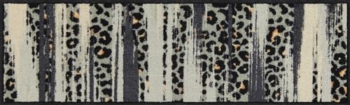 Salonloewe Fußmatte 030x100 cm Leo Scratch Fußabtreter, innen, außen, Schmutzfangmatte, Sauberlauf-Teppich
