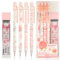 Mabor 4 Stück Cute Mechanical Pencil, Automatische 0,5mm Schulsachen Stifte Aesthetic Stationery Druckbleistift Set Mechanical Pencil für Kinder Schule Schreiben Zeichnen Skizzieren