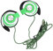 Casque d'écoute Filaire 3,5 mm, Casque d'écoute stéréo pour téléphone Portable, Casque Supra-auriculaire Ajustable, Casque de Musique stéréo pour l'extérieur Ordinateur PC (Vert)