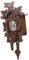 ORFOFE Wanduhr aus Holz Wanduhren Kuckucksuhr zimmeruhr Retro Uhr Bürouhr Wanddekoration Coo-Coo-Wanduhr modern Abs Digitale Wanduhr Vintage-Wanduhr Holzuhr hängende Kuckuckswanduhr