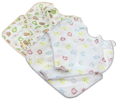 RORPOIR 2 Stück Langarmlätzchen Zum Füttern Polyester Sabberlätzchen Bandana Lätzchen Langarmlätzchen Zum Bemalen