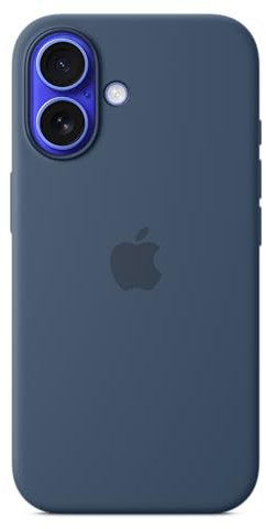 Apple iPhone 16 Silikon Case mit MagSafe – Denim 