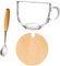Amosfun Juego de Tazas de Cristal Grandes con Tapa Y Cuchara para Café Té Y Desayuno para Familiares Y