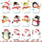 24 Pack Haftnotizen Weihnachten, Haftnotizen Klebezettel Weihnachten, Weihnachten Notizblock, Postit Haftnotizen Weihnachten, Mini Haftnotizen Weihnachten für Deko & Aufgabenlisten