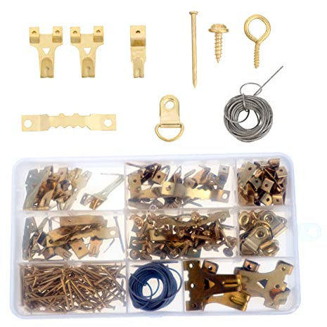 Artibetter 1ensemble Crochet à Cadre Photo Sans Trace Avec Kit De Fil De Fixation Murale Propre Et Stable