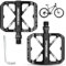 9/16 Zoll Aluminium Fahrradpedale, Fahrrad Plattform Pedale, Mountainbike Pedale, Rennrad Flachpedale, Fahrradpedale mit Abgedichtete Lager Inbusschlüssel, Breites Plattformpedal für E-Bike