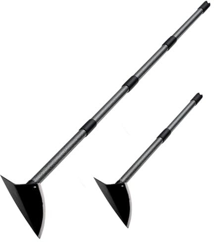 DAKEPOLE Azada de jardín con mango largo de 152 cm, picado de abubilla, picado para malas hierbas para trabajos pesados de jardinería, herramienta de jardín robusta para deshierbar, cavar, aflojar