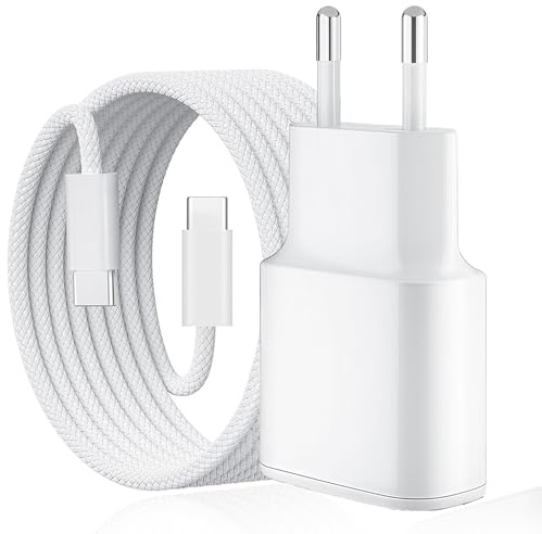 2M lang Ladegerät kabel für AirPods 4, AirPods Pro 3 (3. Generation) pro 2 (2. Genration)/Max 2 Kopfhörer, USB C auf USB C Gewebekabel für iPhone 17/17E/16E/16/15, 17 16 pro Max/Plus, 17Air Ladekabel