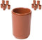 Acan Tradineur - Pack de 12 vasos de barro para chupito, 10 cl, diseño tradicional, servir licores, vino - 8,5 x 6 cm