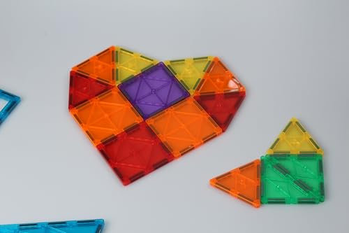 Construction Magnétiques Enfants Jouet 34 Pièces Jeu de Construction Éducatifs Cadeau pour Garçons et Filles Jeux Magnetique Enfant Cadeaux d'anniversaire de Noël pour 3 4 5 6 7 Ans Filles Garcons