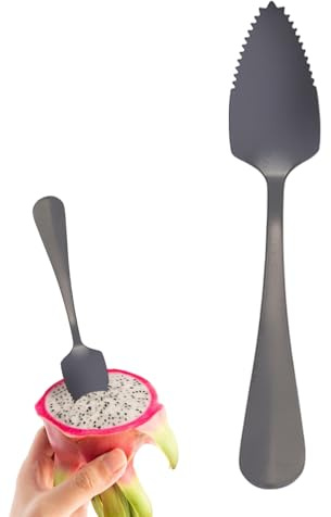 Grapefruit Spoon, Grapefruit kn-IFE, Stainless Steel Grape Fruit Spoon with Serrated Edge, Serrated Edge & Thick Gauge Handle, Colorful with Non-Stick Plating, for Fruit, Stirring Drinks
