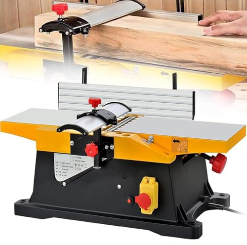ZXCVBNMQ Fresatrice Multifunzione per la Lavorazione del Legno da 1800 W, giuntatrice da banco da 6 Pollici, pialla elettrica