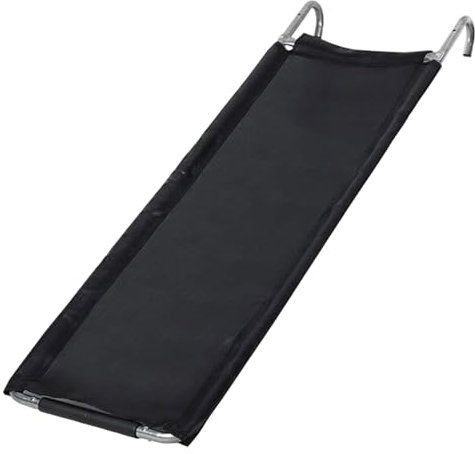 Trampoline Slides For Kids, Heavy Duty Steel Trampoline Slide, Slide Ladder with Strong Tear Resistant Fabric, Easy to Install, Trampolines Accessories for Kids Climbing & Sliding