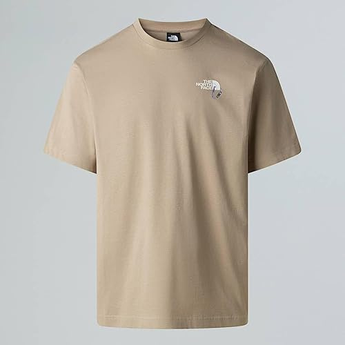The North Face Unisex Explore Carabiner Relaxed T-Shirt, Mushroom Grey, M