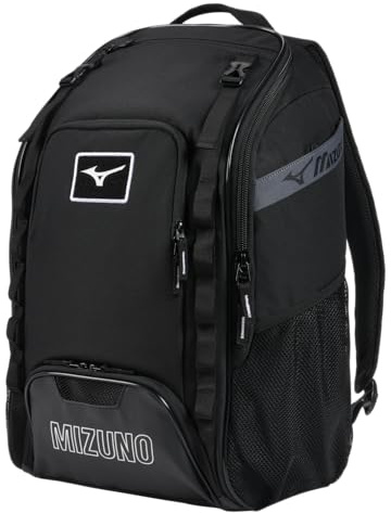 Mizuno Unisex Organizer 26 Baseball-/Softball-Rucksack, Schwarz