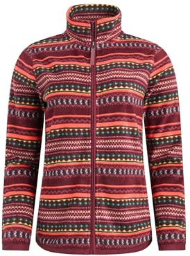 Weird Fish Rochelle Full Zip Printed Microfleece Antique Cherry Size 22. (Jumper/Sweater/Fleece)